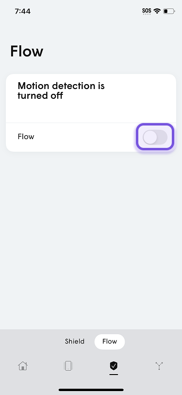 Flow Motion detection