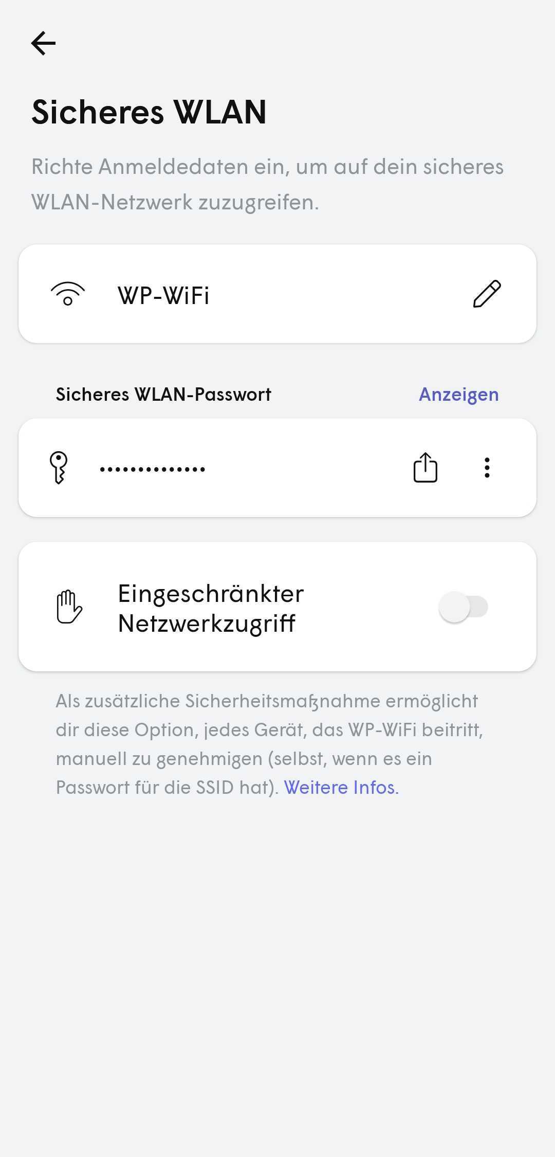 Einschränkung des Netzwerkzugriffs im sicheren Bereich oder im ...