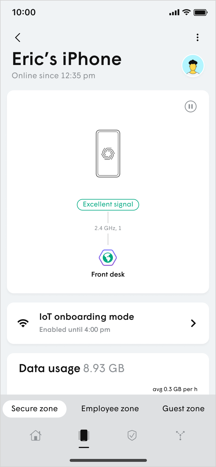 Connecting 2.4GHz IoT devices to WorkPass