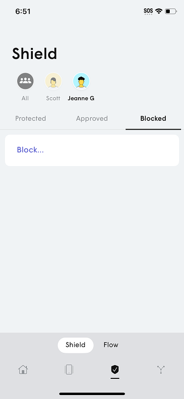 Adding a domain or IP to the Blocked list