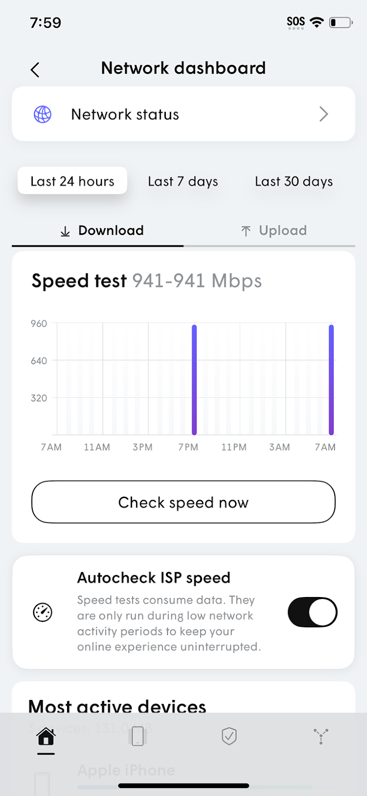 ISP speed tests