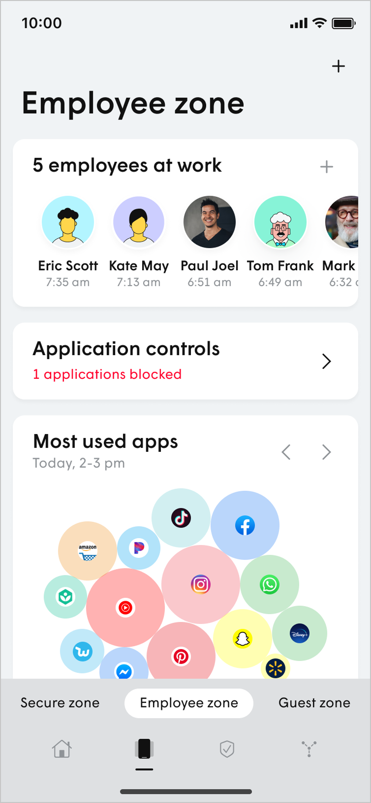 Application blocking on WorkPass