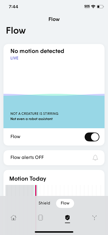 Flow Motion detection